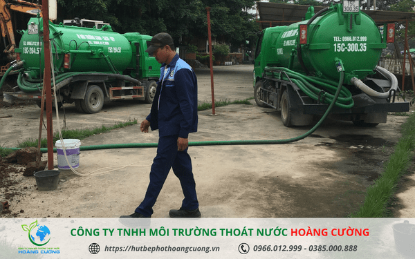 Thông cống nghẹt huyện Cần Giờ - Hút bể phốt Hoàng Cường
