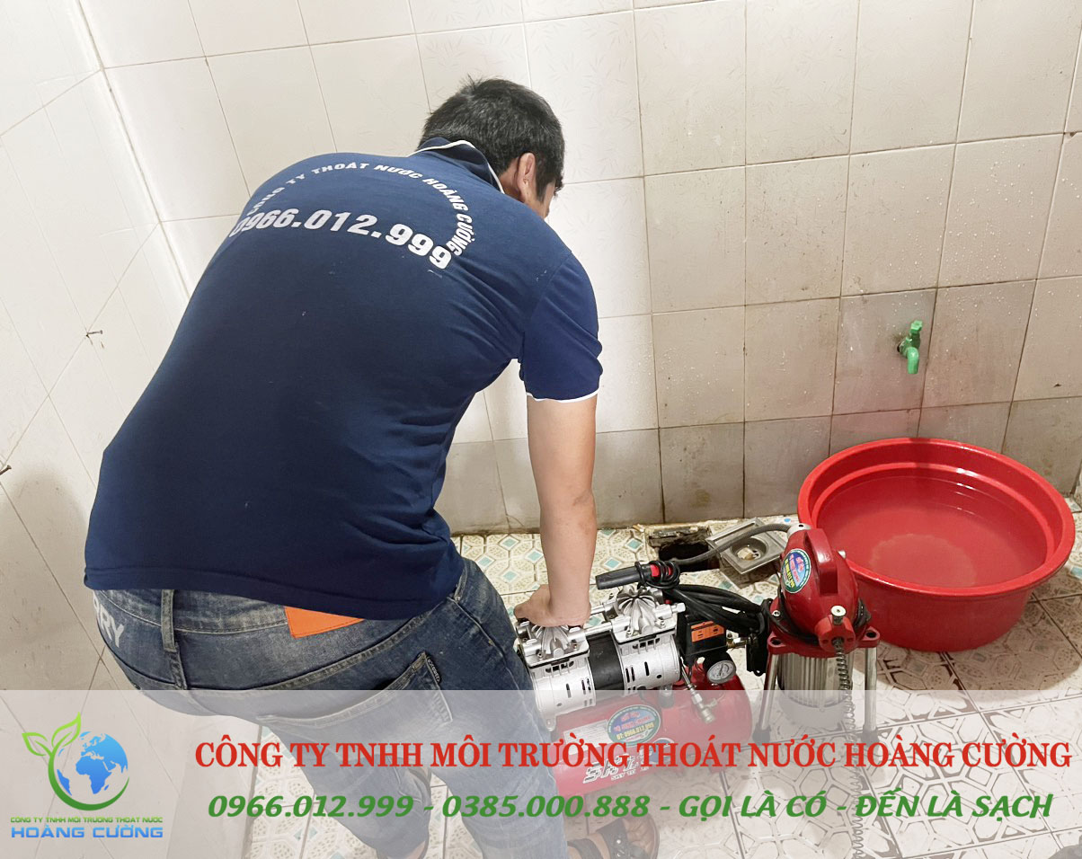 thông tắc cống tại hồng an